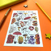 Alexia Claire | Mushrooms of Britain | Postcard | Conscious Craft